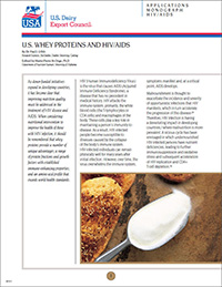 Whey and hiv/aids